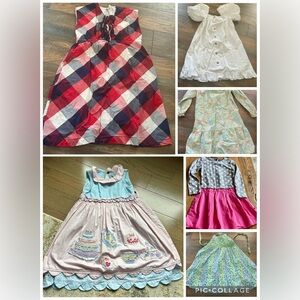 Size 8. 6 Girl dresses
